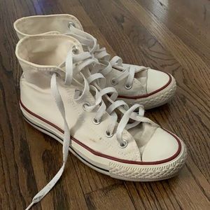 White Hightop Converse